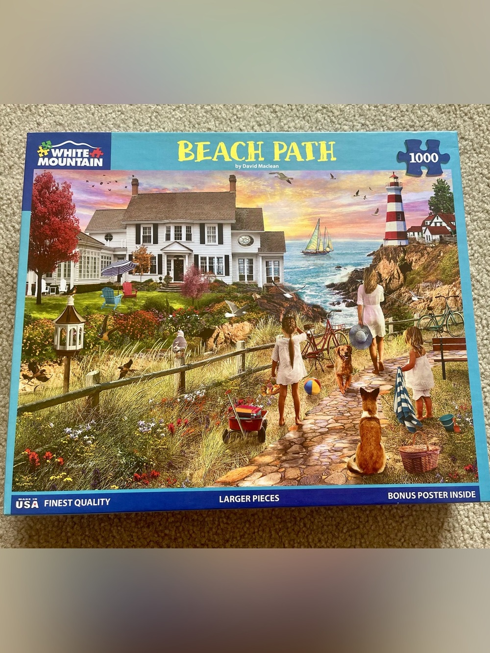 White mountain beach path puzzle